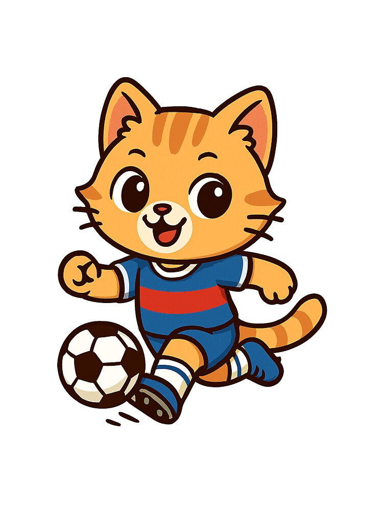 Cute Soccer Cat by HoopeStylee