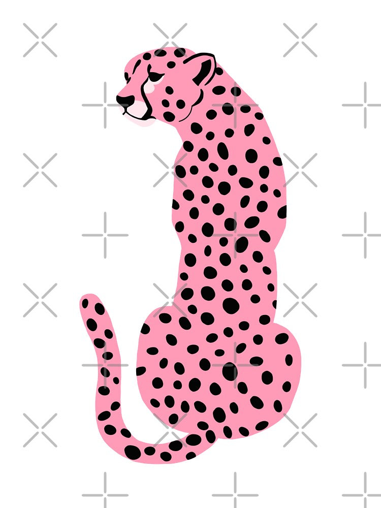 pink cheetah/leopard by lizziesumner