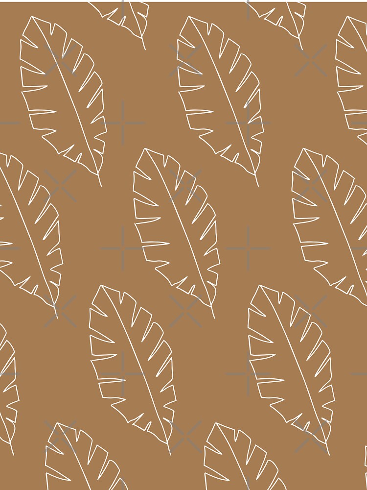 Minimalist Floral Leaf Pattern Earth Toned by SoloTravelerSt