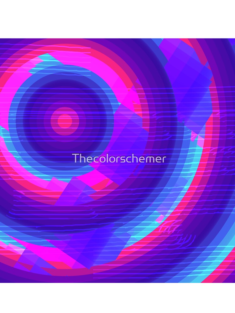 Cyberpunk futuristic abstract art by Thecolorschemer