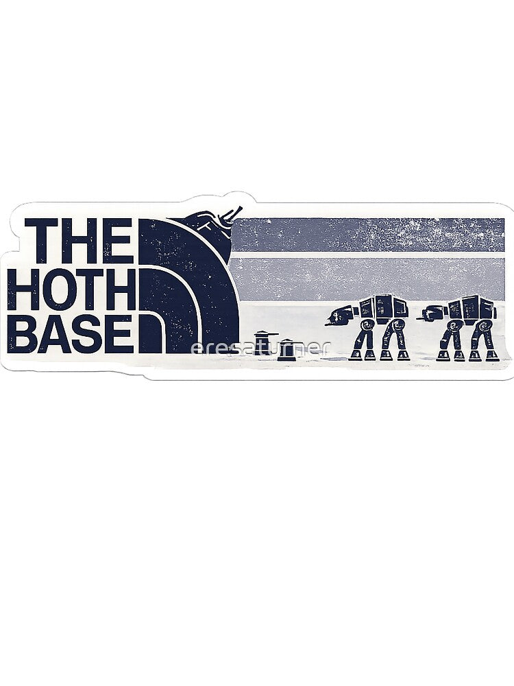 Frozen Outpost Arctic Battle Base Sci-Fi Retro Winter Landscape Graphic Design by eresaturner