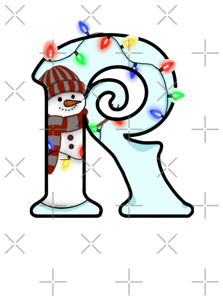 Holiday themed letter R by Artistkhg