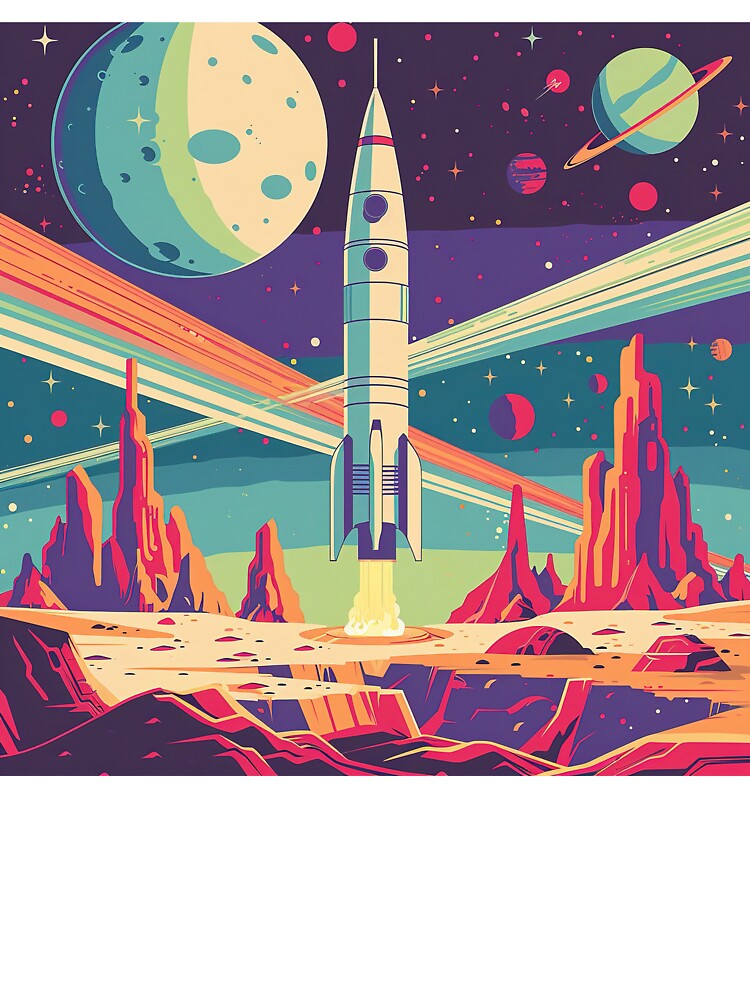 Space | Rocket | Retro by Jcat7