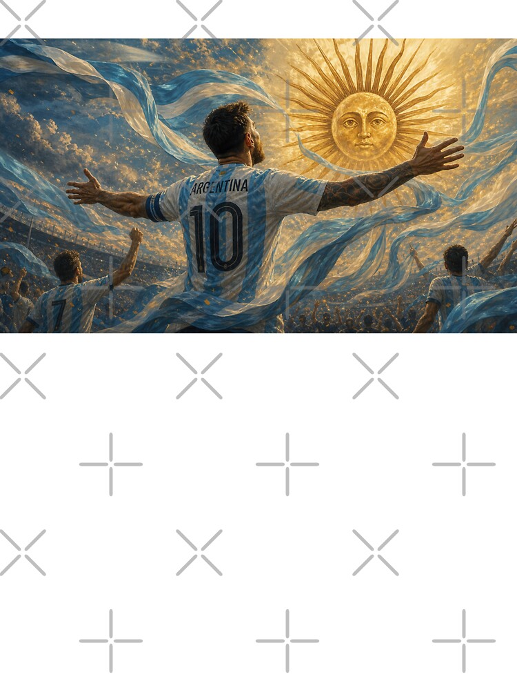 Argentina Soccer Art Print | 2026 Tournament Fine Art by BrickByDream