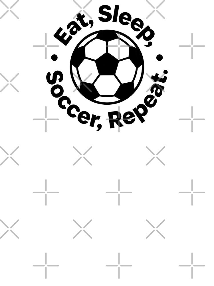 Eat Sleep Soccer Repeat Circular Football Design for World Cup 2026 by Dezinix