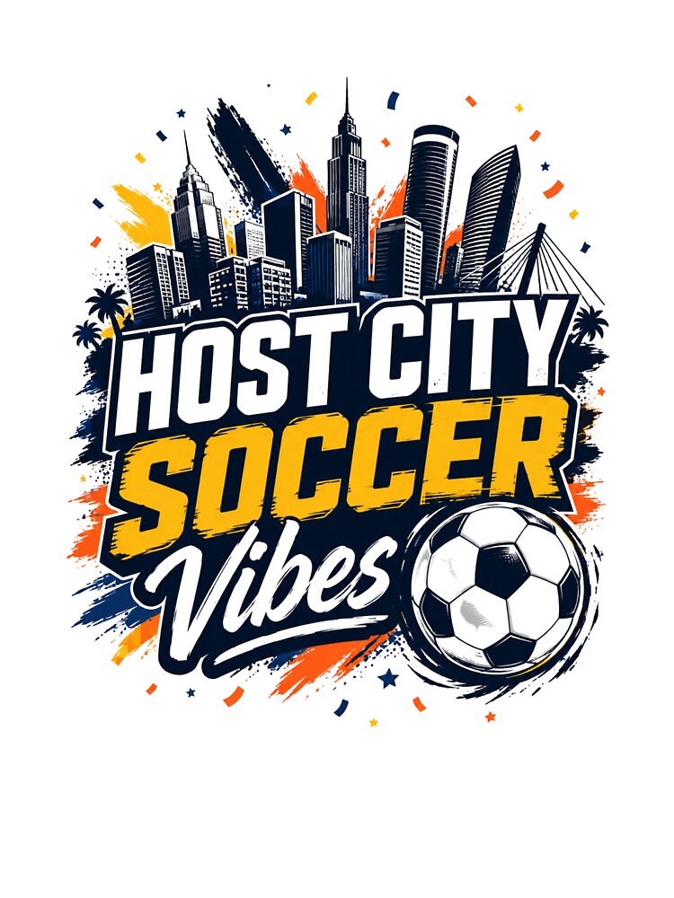 Host City Soccer Vibes Urban Fan Design by Stickers  Designer