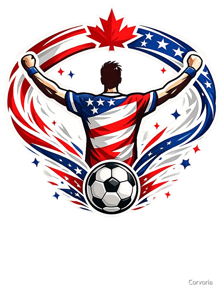 Canada USA Soccer Fan Supporter by Corvoria