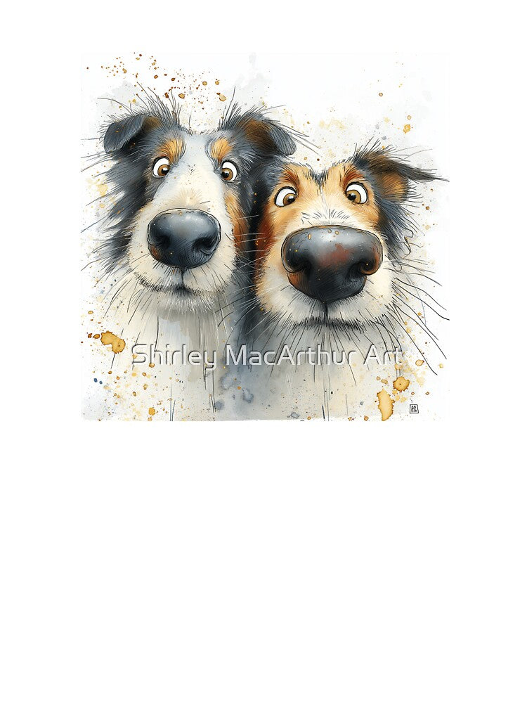 Shetland Collie Dogs ' Sheltie Love' BY SHiRLeY MacARTHuR by Shirley MacArthur Art