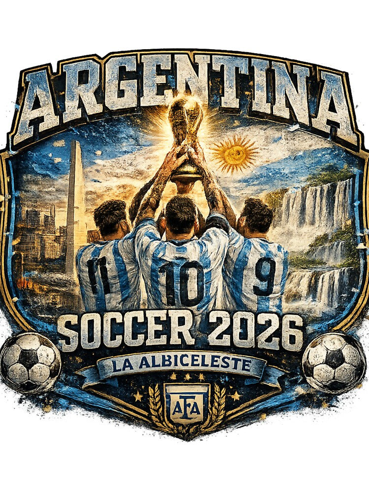 Argentina Soccer 2026 Shirt – La Albiceleste Football Fan Gift by UrbanPrintVibes