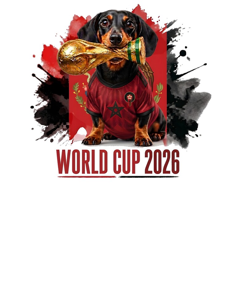 Dachshund Morocco World Cup 2026 by Jack n' Sally's