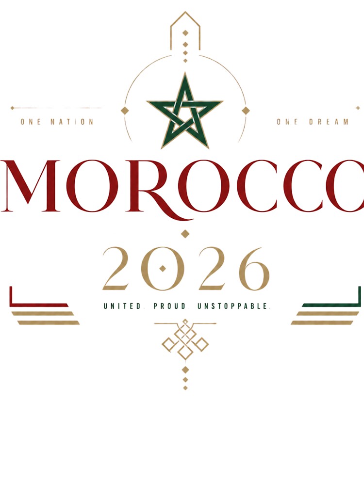 Morocco 2026 Football World Cup Glory | Atlas Lions Fan Supporter Shirt by rushaib