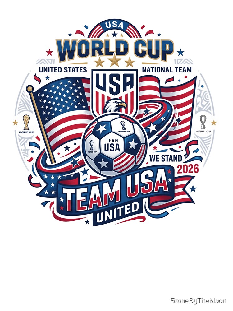 USA Soccer World Cup 2026 | American Football Fan Design by StoneByTheMoon