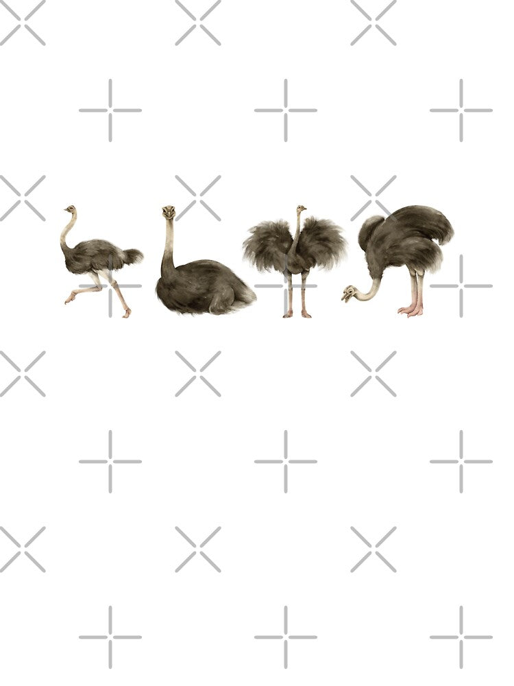 ostrich Pattern minimalist by JJB-Designs