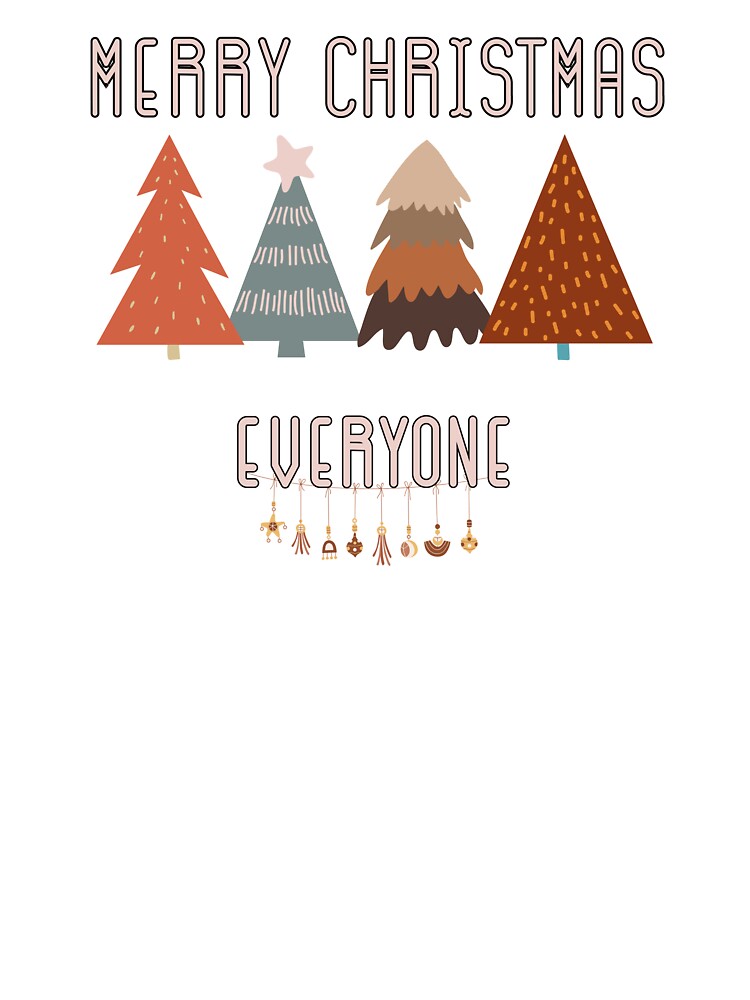Merry Christmas Everyone Boho Style Christmas Gifts by EasyLivinStore