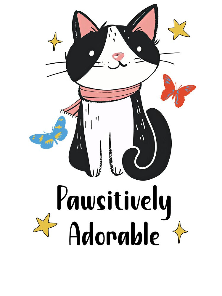 Pawsitively Adorable Funny Cat by Sachie's Studio