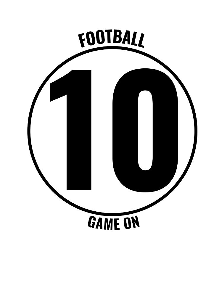 football Number 10 | Game On Design by Rush2Buy