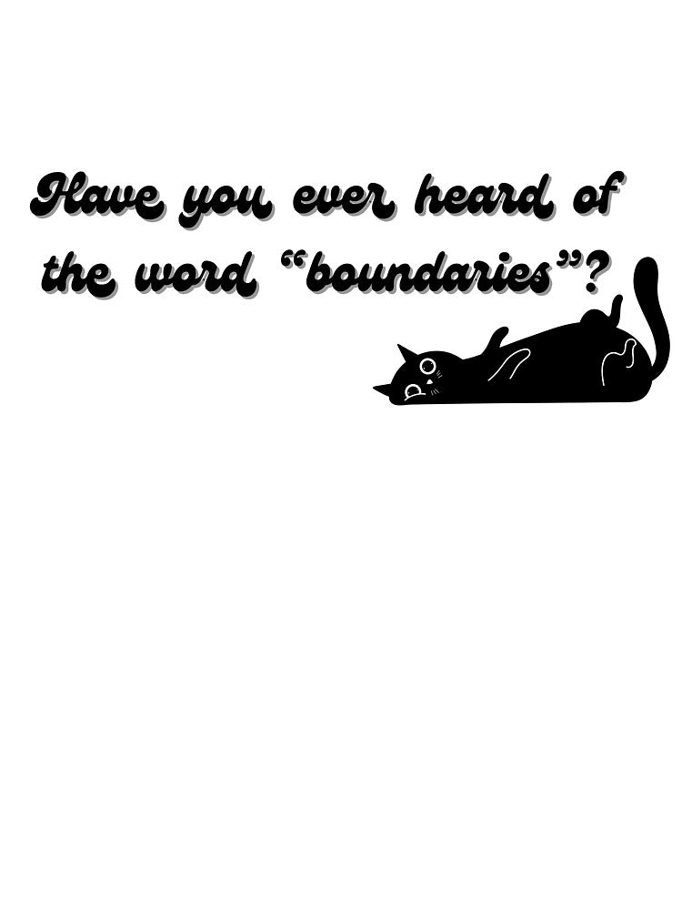 Cat Boundaries Design by half-sassed