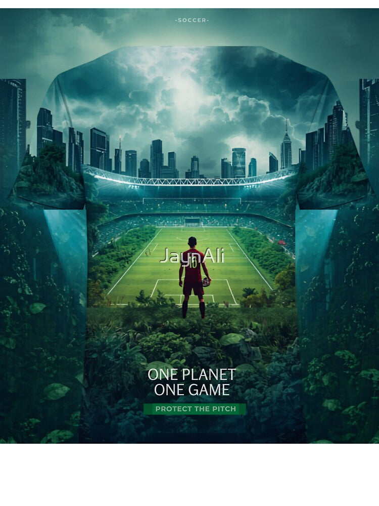 One Planet, One Game T-Shirt | Global Soccer Unity Tee by JaynAli