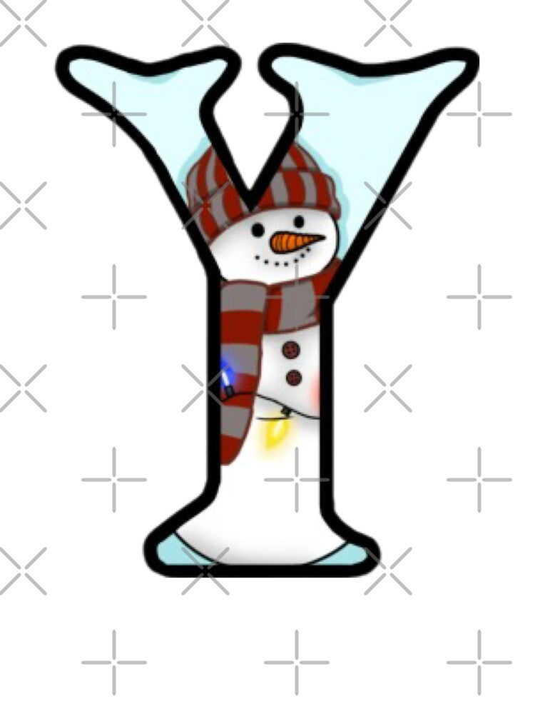 Holiday themed letter Y by Artistkhg