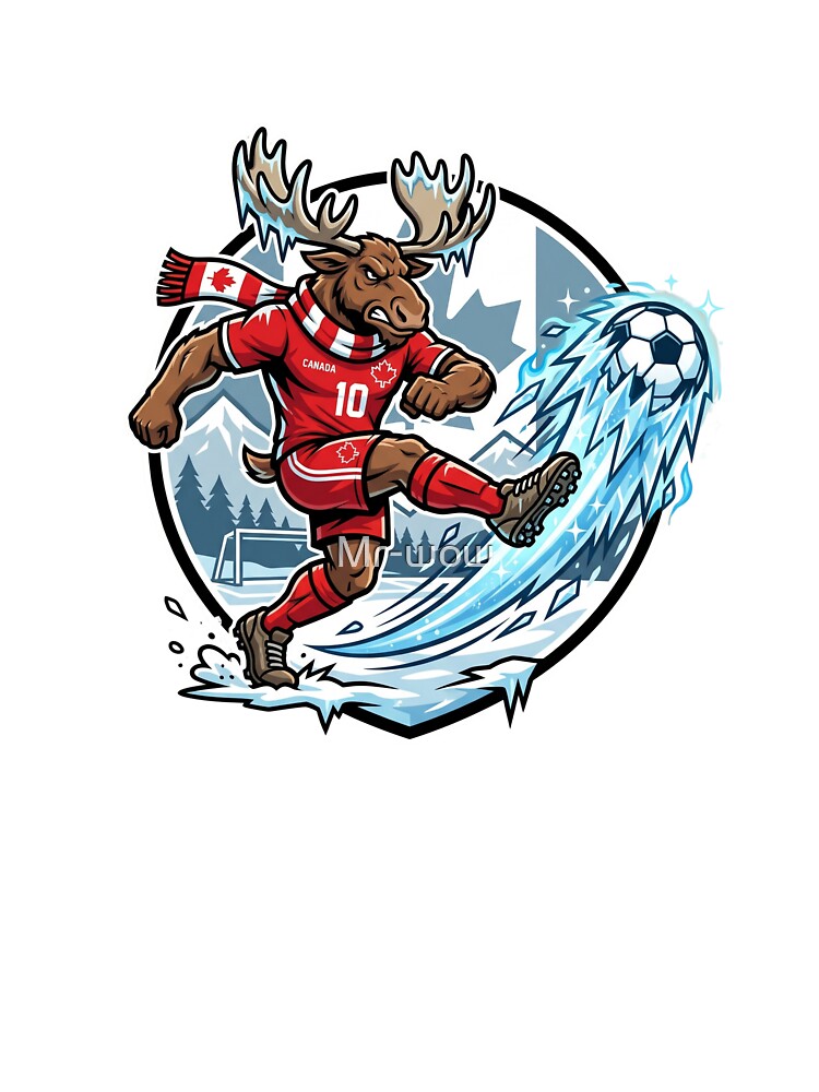 Canada Soccer Moose Premium Modern World Cup Sticker by Mr-wow