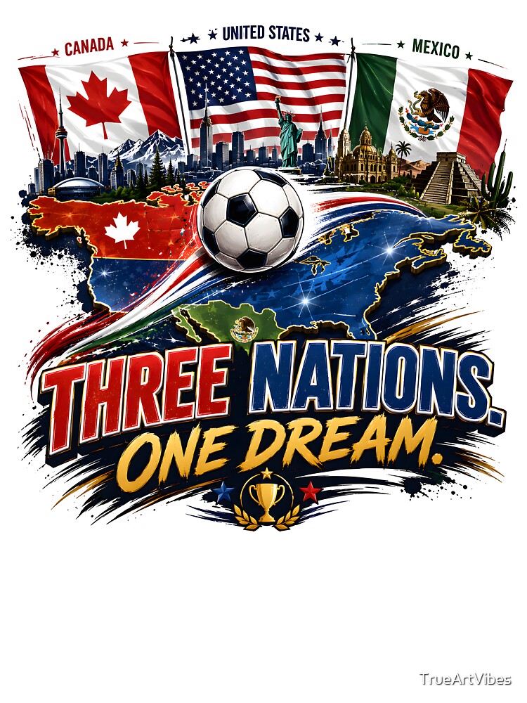 USA Canada Mexico Football Tournament 2026 by TrueArtVibes