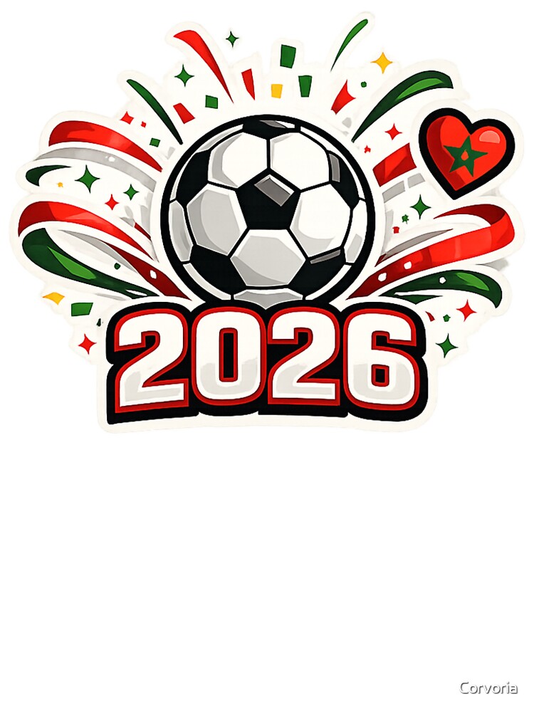 Morocco 2026 Soccer Fan Badge by Corvoria