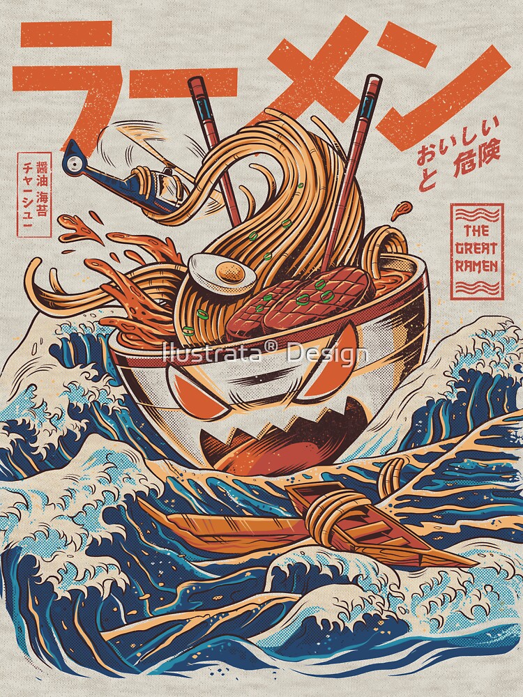 The Great Ramen off Kanagawa by Ilustrata®