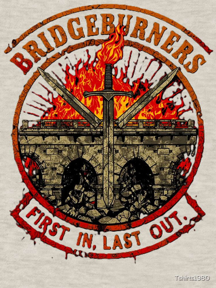 Bridgeburners Emblem – Malazan 1st Company Military Crest v5 by Tshirts1980