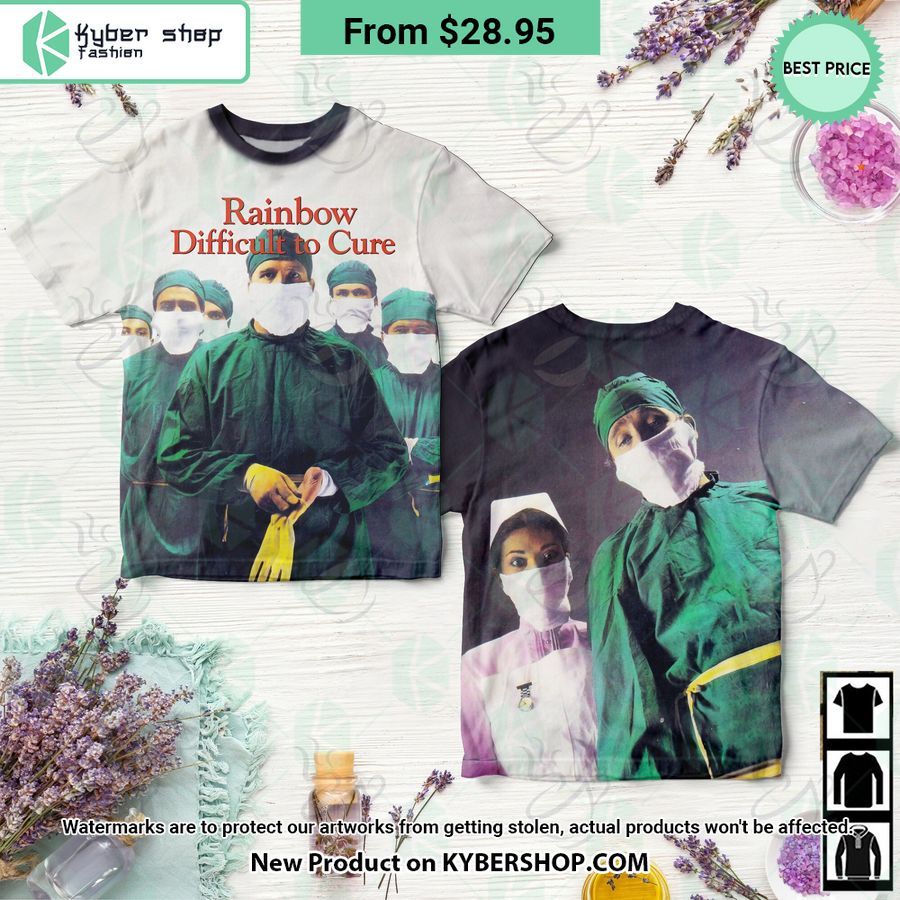 Rainbow Band Difficult To Cure Album Shirt