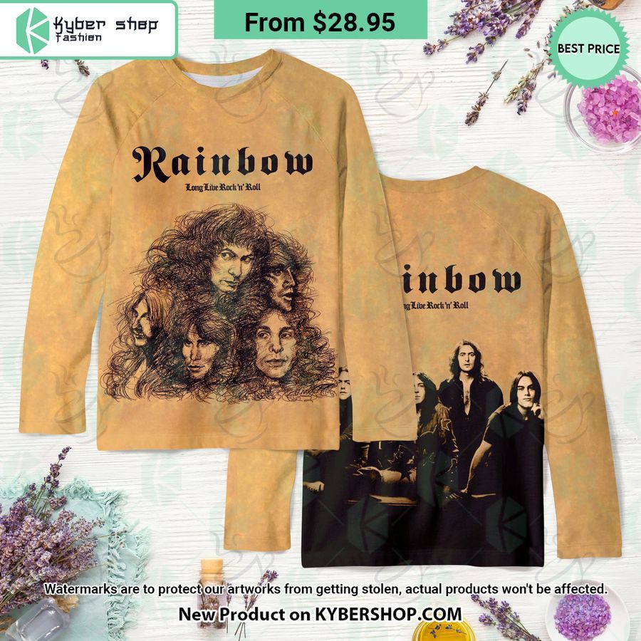 Rainbow Band Long Live Rock & Roll Album Shirt