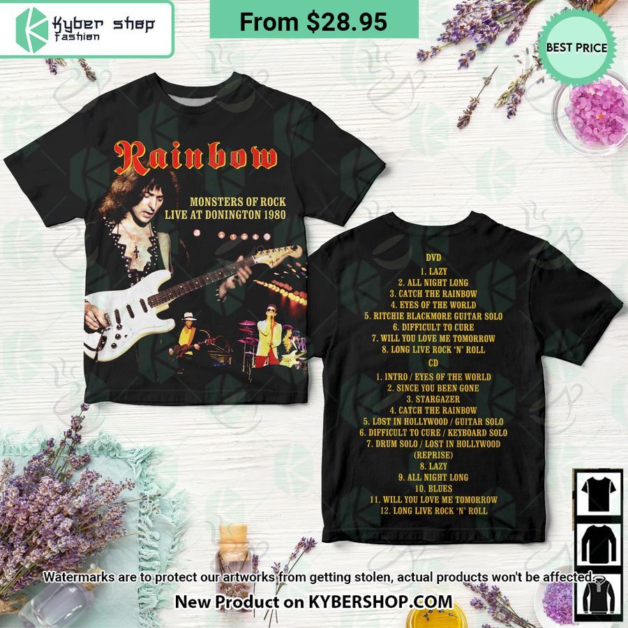 Rainbow Band Monsters Of Rock Album Shirt