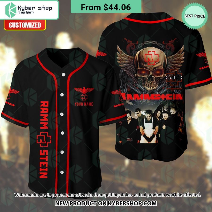 Rammstein Band CUSTOM Baseball Jersey