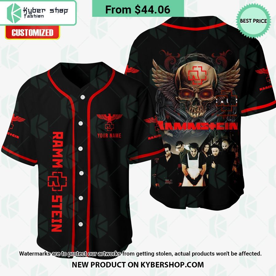 Rammstein Band CUSTOM Baseball Jersey