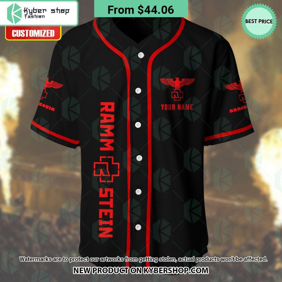 Rammstein Band CUSTOM Baseball Jersey