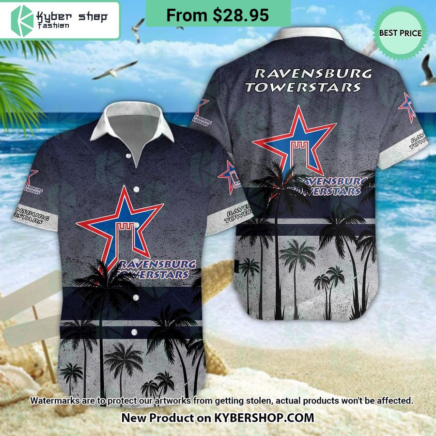 Ravensburg Towerstars Hawaiian Shirt and Shorts