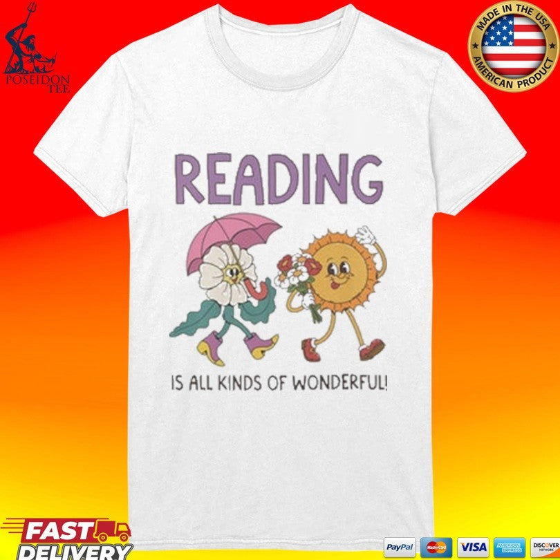 Reading Is All Kinds Of Wonderful Teacher Team T-shirt