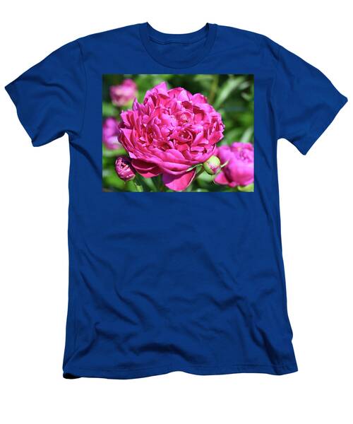 Red Peonies And Buds On A Green Background Of Leaves In Pennsylvania T-Shirt