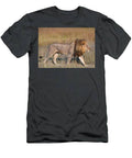 Regal Male Lion Walking In Botswana Africa T-Shirt