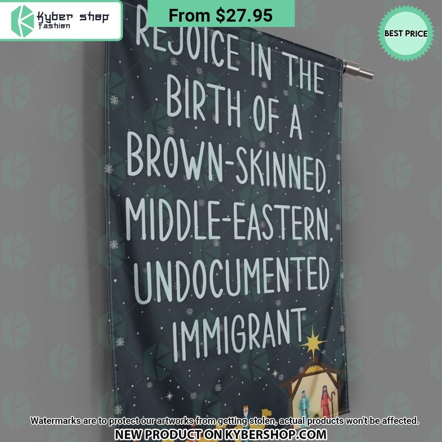 Rejoice birth brown-skinned middle-eastern undocumented immigrant Flag
