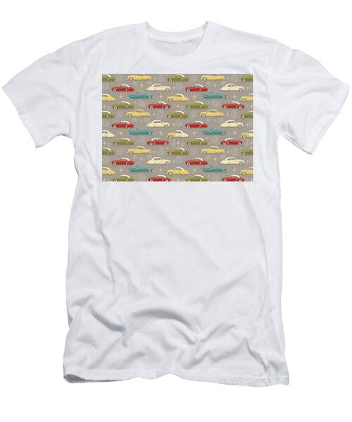 Retro Classic Cars Pattern T-Shirt