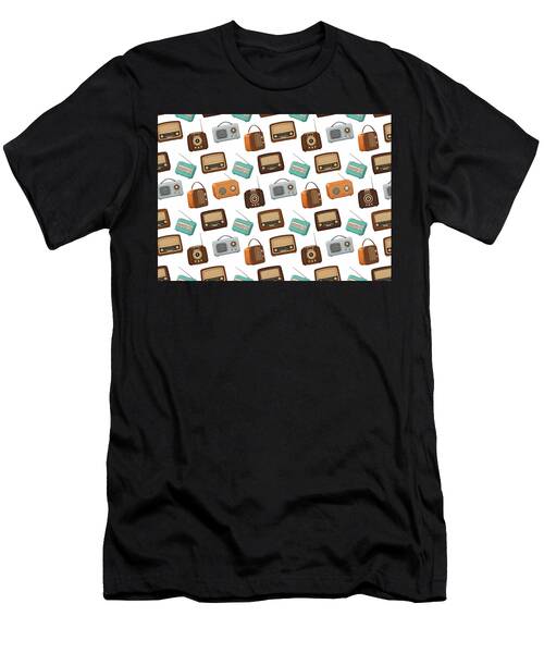 Retro Radio Pattern T-Shirt
