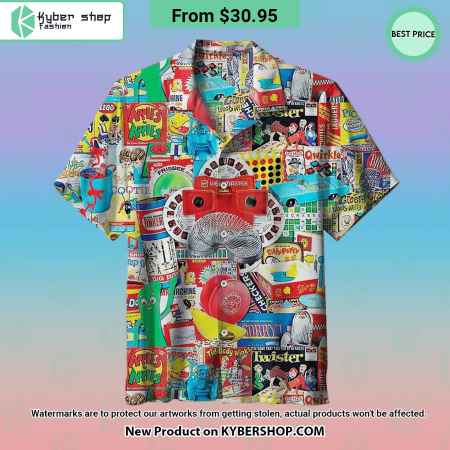 Retro Vintage Toys Hawaiian Shirt