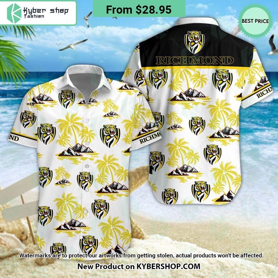 Richmond Football Club Hawaiian Shirt Shorts