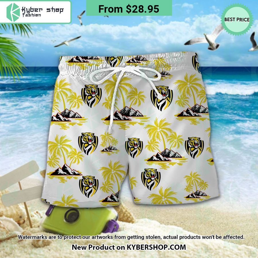 Richmond Football Club Hawaiian Shirt Shorts