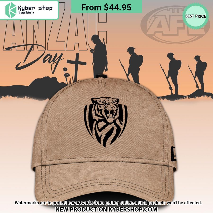 Richmond Tigers AFL Anzac Day CUSTOM Hoodie