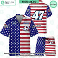 Ricky Stenhouse Jr NASCAR Racing Independence Day Hawaiian Shirt
