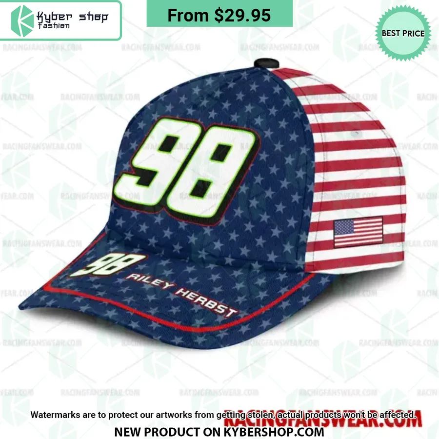 Riley Herbst NASCAR Racing Independence Day Hat