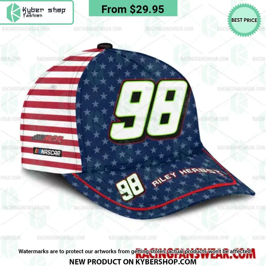 Riley Herbst NASCAR Racing Independence Day Hat