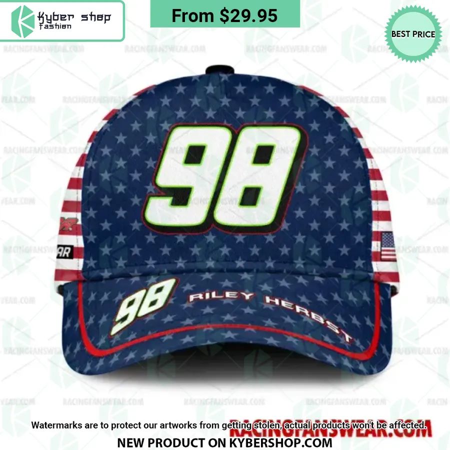 Riley Herbst NASCAR Racing Independence Day Hat