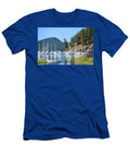 Roadside View Of Lopez Island Marina Reflection T-Shirt